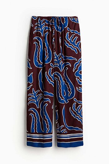 H&M Patterned twill trousers