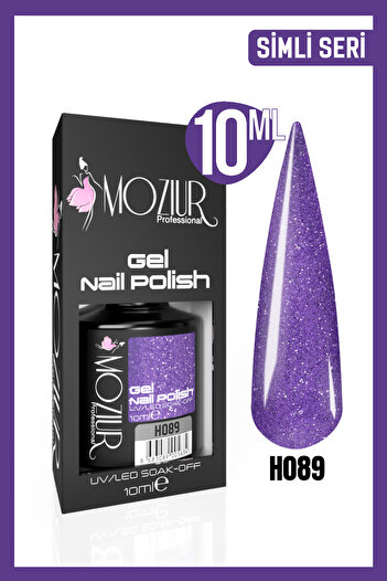 MOZIUR Kalıcı Oje Uv Led H089 (SİMLİ SERİ) 10ml