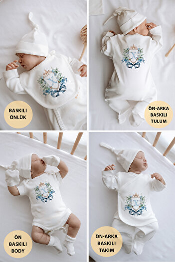Lilabio 100% Organic Cotton Unisex Patterned Letter Series 10-Piece Hospital Release