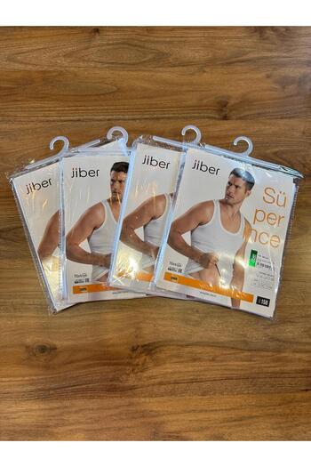 Jiber Men's Super Thin Like No Modal Undershirt 4 Pack