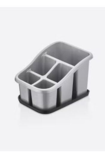 Dünya Plastic Cutlery Drainer with Plate 20X13X15 CM