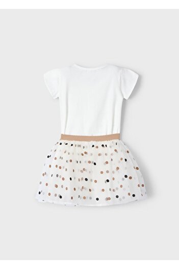 MAYORAL Heart Tutu Suit - Ecru