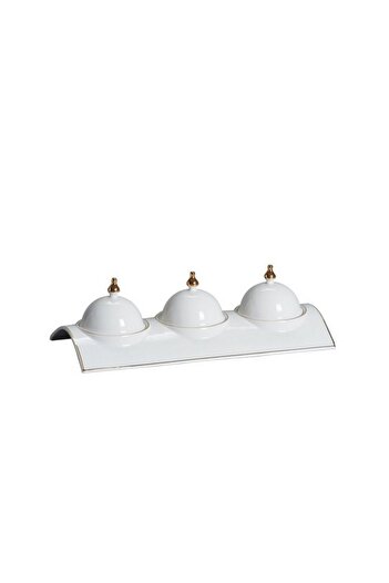 One More 3-Compartments High Quality Date Bowl 36.3cm