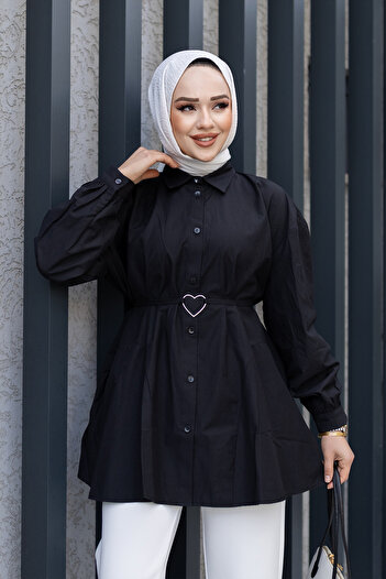 LOCCO Black Shirt - Heart Accessories