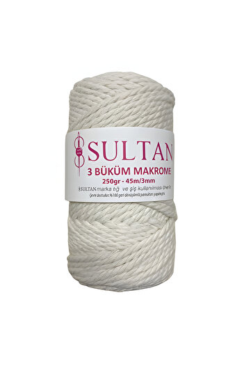 Sultan 3 Büklüm Makrome Ipi 250 gr