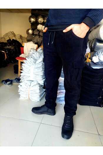 SURMARİ Ανδρικό φούτερ Cargo Pocket Regular Fit Winter Fleece