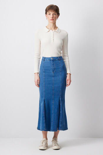 Touché Privé Denim Fish Skirt