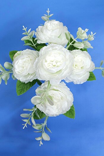 MD Aspiz Flowers Artificial Luxurious Peony Rose Arrangement Daisy Bouquet _ Ivy Tree Bride Plant Eren Bunch Without Pot