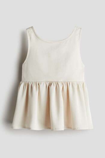 H&M Satin peplum top