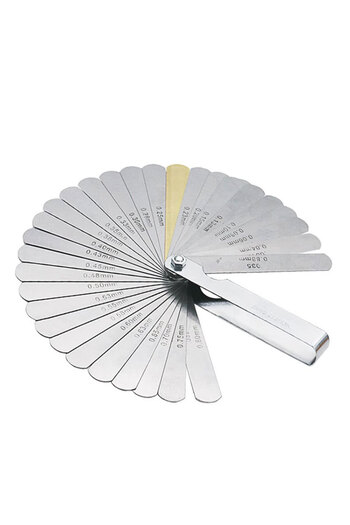 Choice Silver New 32 Blades Feeler Gauge Accuracy 0.04-0.88mm Thickness Gap Gauges Stainless Steel Feeler M