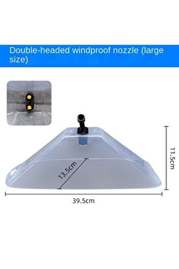Choice Double Head-L Agricultural Windproof Nozzle Power Fan-type Sprayer Nozzle Electric Pesticide Herbici