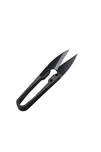Choice Black 1 Pieces 1/2pcs Stainless Steel U-shaped Elastic Scissors Black Carbon Steel Clothing Needle T