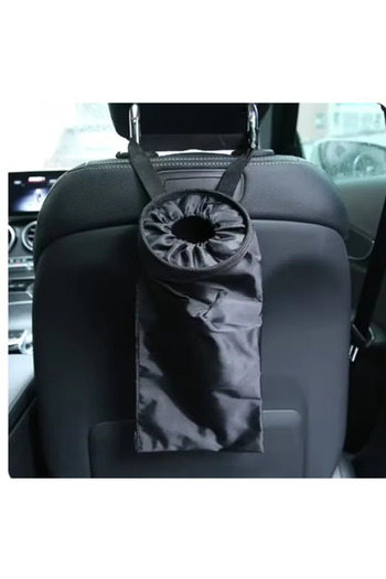 Choice black Car Seat Back Trash Holder Hang Litter Bag Garbage Storage Rubbish Container Oxford Cloth Car