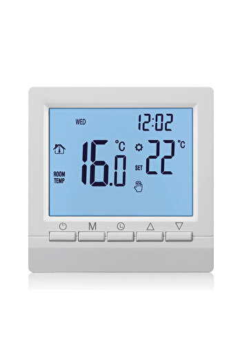 Choice1 Blue backlight MINCO HEAT Programmable Gas Boiler Heating Temperature Regulator Hand Controller AA B