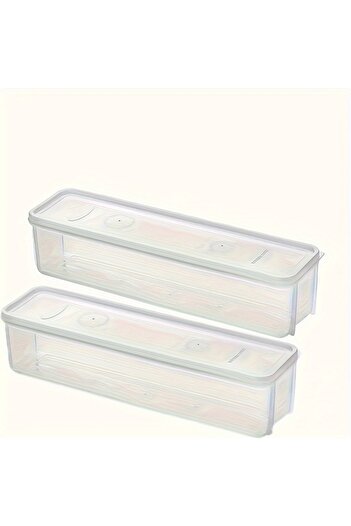 Choice 2pcs Transparent Refrigerator fresh-keeping storage box, fresh-keeping artifact,Small Food Preservat