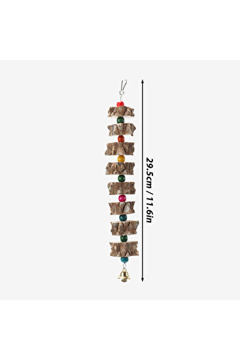 Choice 29.5cm Natural Wooden Parrot Bird Toy Wood Parrot Chew Toy Chewing Cardboard Destroy Birds Toy Bird