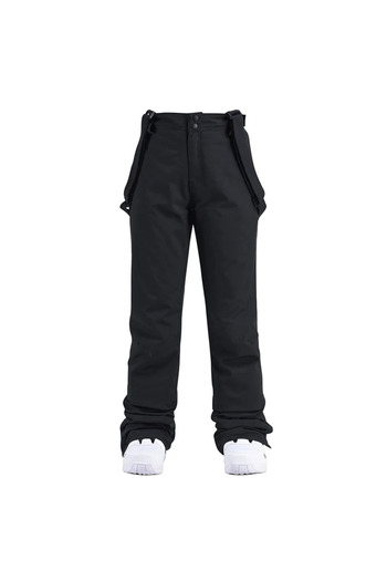 Choice M Black Women Winter Pant High Quality Men Thick Warm Skiing Pants Windproof Waterproof Suspender Tr