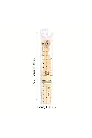 Choice white 1pc Acrylic Folding Ruler - Ideal for School & Office Needs!