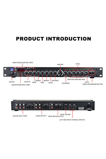 Choice K95BT Professional Pre Reverb Effector, Digital Audio Processor, Professional KTV Microphone, Anti S