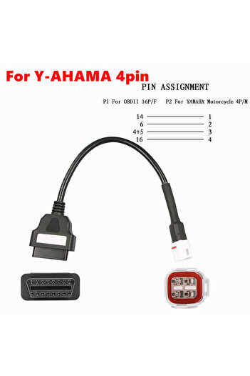 Choice For Yamaha 4pin Obd2 Connector Motorcycle Cable Motobike Extension Cable Yamaha 3pin Yamaha 4 Pin Ob