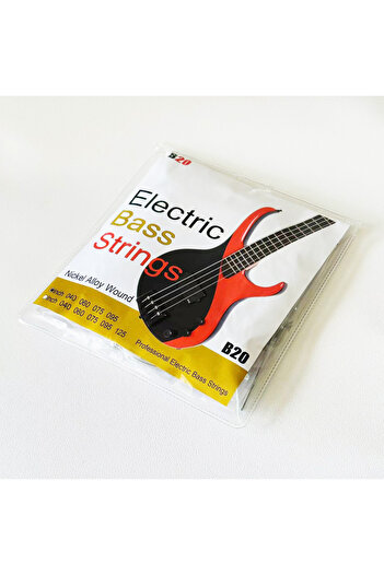 Choice 4 Strings 1Set B20 Nickel Alloy Wound Electric Bass Strings Set Plated High-carbon Steel Nickel-Plat