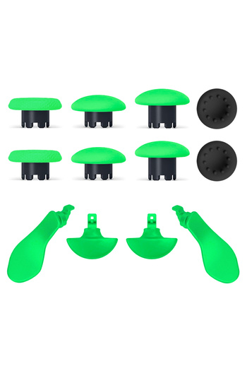 Choice Kit-12 Replacement Thumbsticks Joysticks Cap For Ps5 Edge Dualsense Controller And 4 Paddles Green C