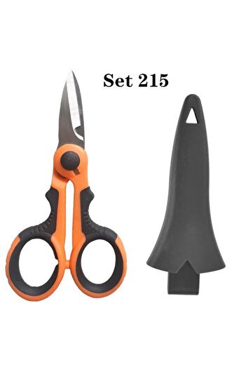 Choice T215 Set New High Carbon Steel Scissors Household Shears Tools Electrician Scissors Stripping Wire C