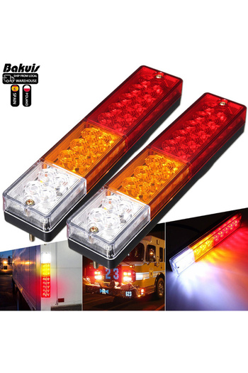 Maroen 1 pair 12V 20LED Car Auto Stop Rear Tail Light Brake Reverse Light Turn Indiactor Boat ATV Truck ...