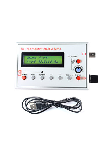 Choice FG-100 DDS Function Signal Generator Frequency Counter 1Hz - 500KHz Signal Source Module Sine+Squ...
