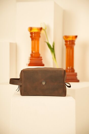 WATCHOFROYAL Verev Crazy Brown - Genuine Leather Handbag