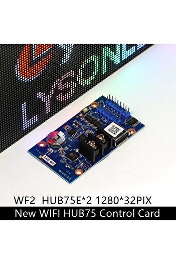 Choice وحدة تحكم LED لاسلكية من Huidu HD-WF2 HUB75 منافذ WIFI للوحة P4 P5 RGB الملونة الداخلية للباب...