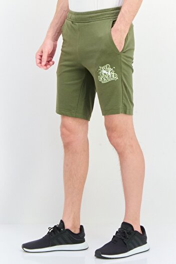Puma Men Slim Fit Training Shorts, Dark Olive