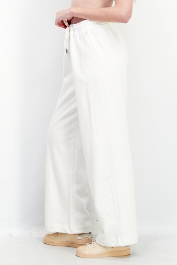 Esprit Women Solid Sweatpants, White