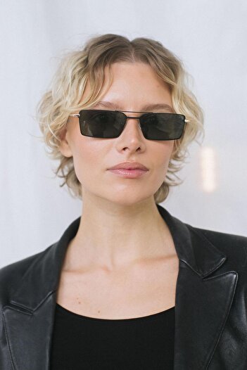 Bilge Karga Eryka Gold Black Green Sunglasses