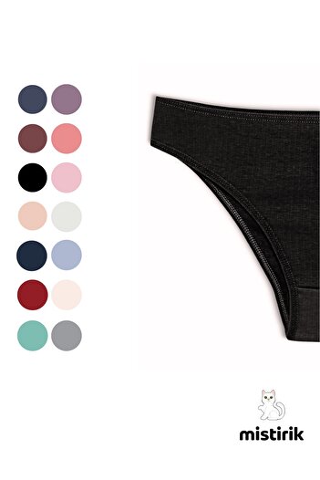 MİSTİRİK Model Taranto Chiloți Sporti Flexibili Ribbed Culoare Negru
