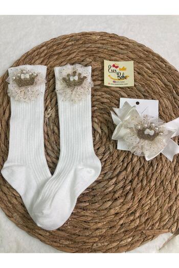 ESES BEBE Baby/Child Knee Socks and Buckle Set