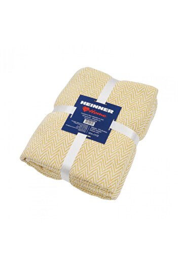 Heinner Home Throw 160x200 cm ZIG Yellow