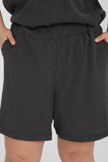 Dejabrew Jeans Large Size Waist Elastic Spinning Fabric Shorts A053-1