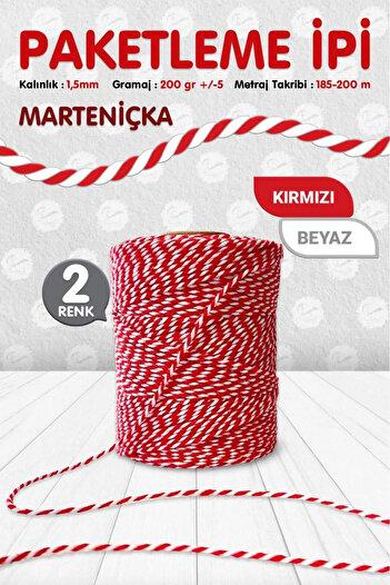 312 KONSEPT 200 M. Martenchia Bracelet - Lanyard/Packing Lanyard/Binding Lanyard/Red White Double Color Set