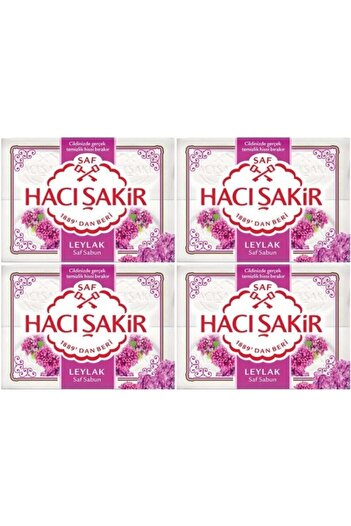 Hacı Şakir 4 Pieces 600 Gr Lilac Bath Soap