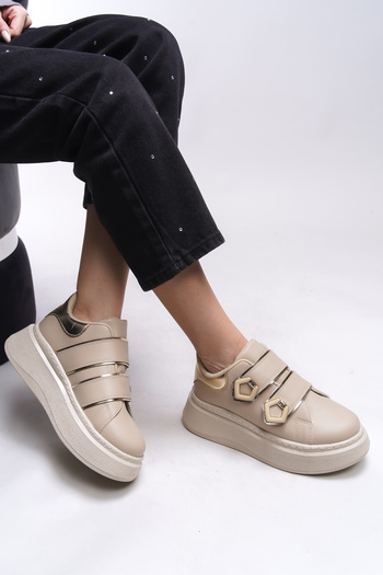 Riccon Kysrika 0012251   Model Beige Women's Sneakers