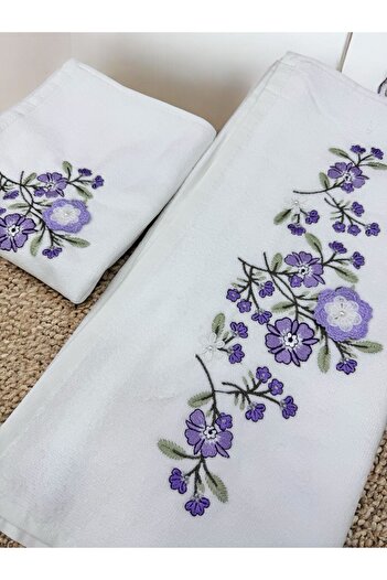 TUTUYA TEXTIL 3D вишивка КРЕМ Колір Мама з дочкою Весільний подарунковий рушник Рушник набір Унсал Бренд