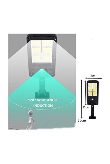 Canderel 122 Ledli Solar Güneş Enerjili Led Bahçe Aydınlatması 3 Modlu Hareket Sensörlü Duvar Lambası