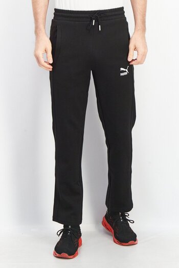 Puma Men Sportswear Fit Embroidered Logo Sweatpants, Black