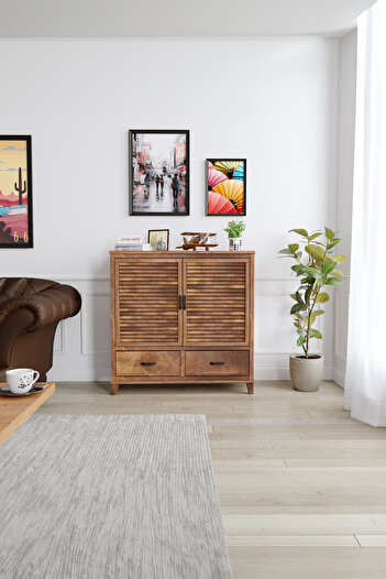 KIYMIK HOME 5003 Dresuar Size Özel Üretim - Gerçek Ağaç - Ceviz