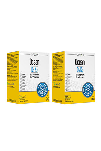 Ocean Vitamin D3K2 1000 Iu |   20 ml Drop (2Pcs)