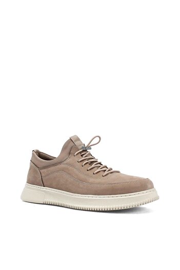 Celal Gültekin Ανδρικό δερμάτινο sneaker με χοντρή σόλα από βιζόν