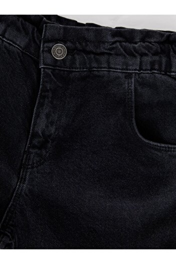 LC Waikiki Lcw Kids Black Cotton Basic Girls' Jean Pants