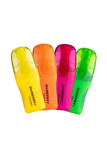 Serve Berry Mini Highlighter Neon Set of 4