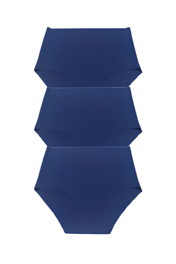 Adeniz 3-Piece Extra High Waist Laser Cut Seamless Non-Marking Panties (Extra Flexible and Soft)